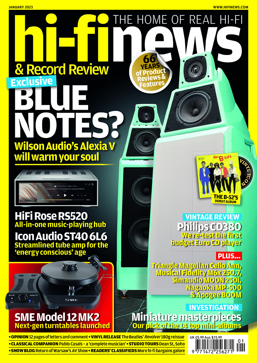 Hi Fi News magazine