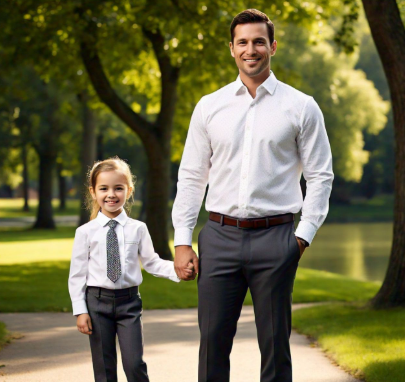 Daddy and daughter matching outfits