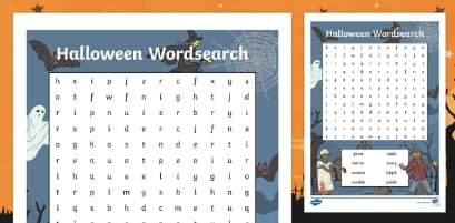 Halloween Word Search Printable