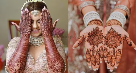 Front hand mehndi design